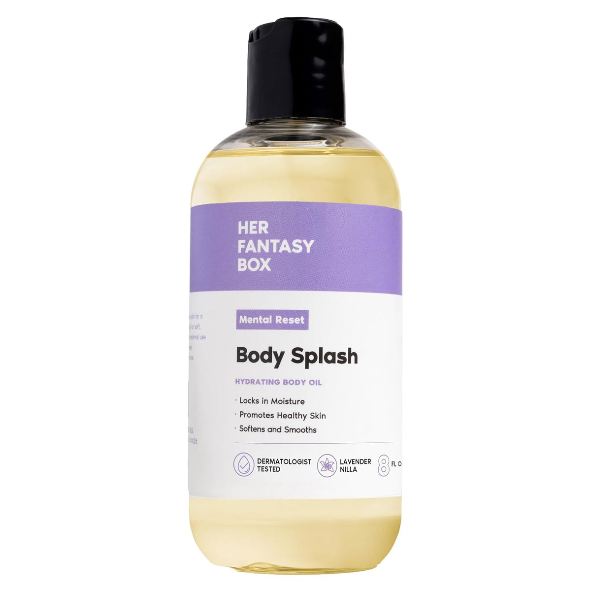 Her Fantasy Box | Body Splash Hydrating Body Oil (Pineapple Creme) - Moisturizing, Non-Greasy Formula for Soft, Smooth Skin - All-Natural, Lightweight & Nourishing