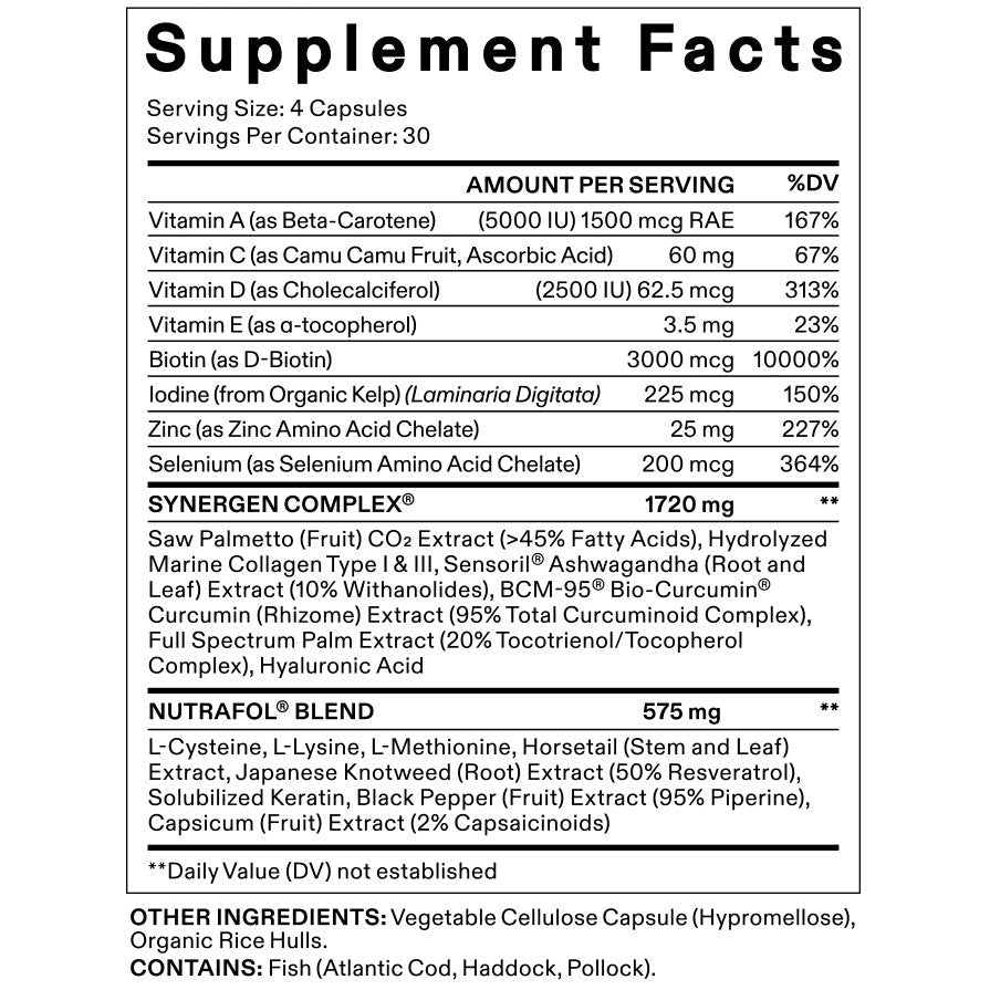Men's Hair Growth Support Supplement – Advanced Hair Wellness Formula