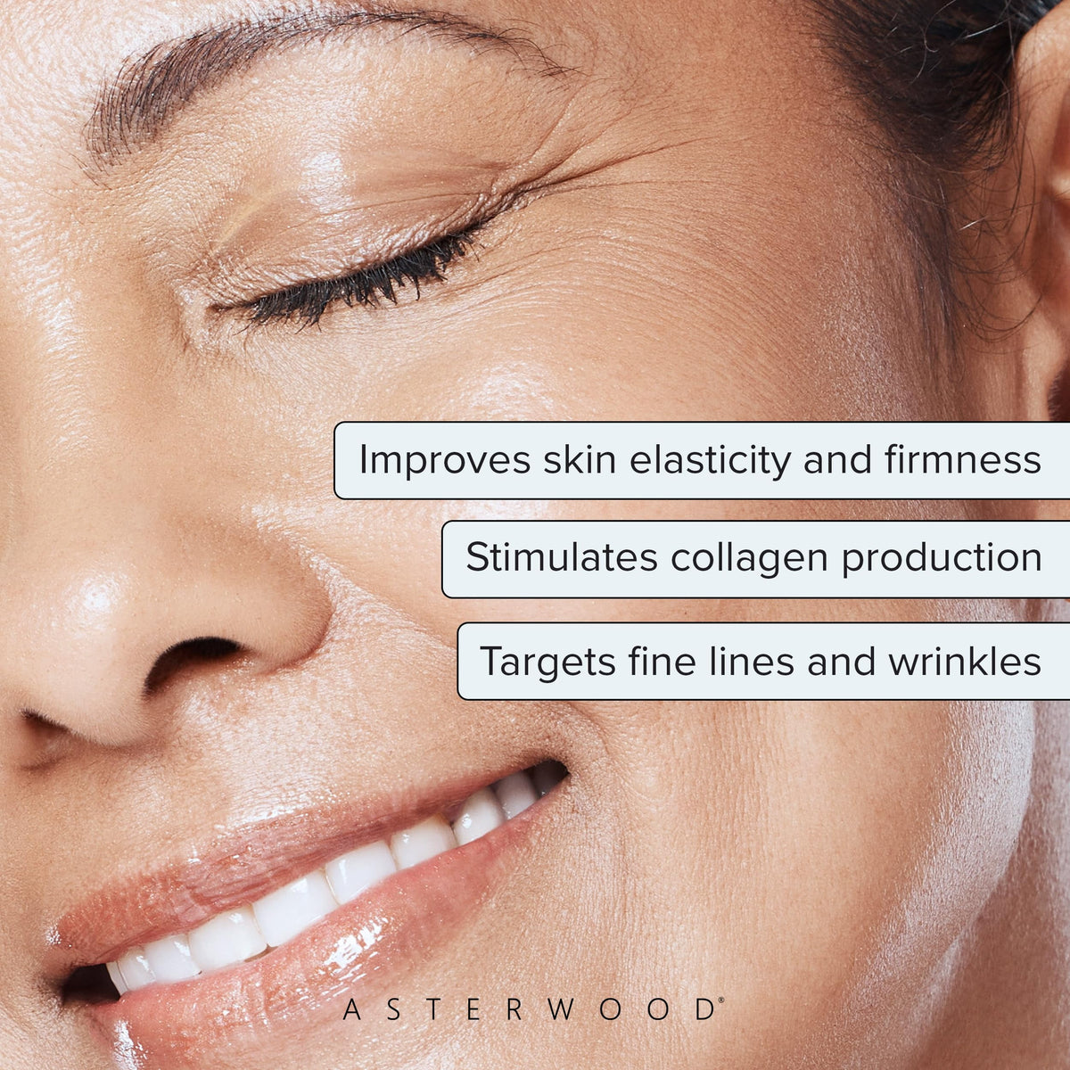 Asterwood Copper Peptides Serum for Face - Tightening, Repairing, Collagen Boosting - with GHK-Cu and Hyaluronic Acid - Fragrance-Free - 2 Fl Oz