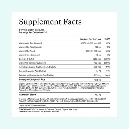 Suplemento para el Crecimiento del Cabello Femenino – Cápsulas Avanzadas para el Cuidado del Cabello