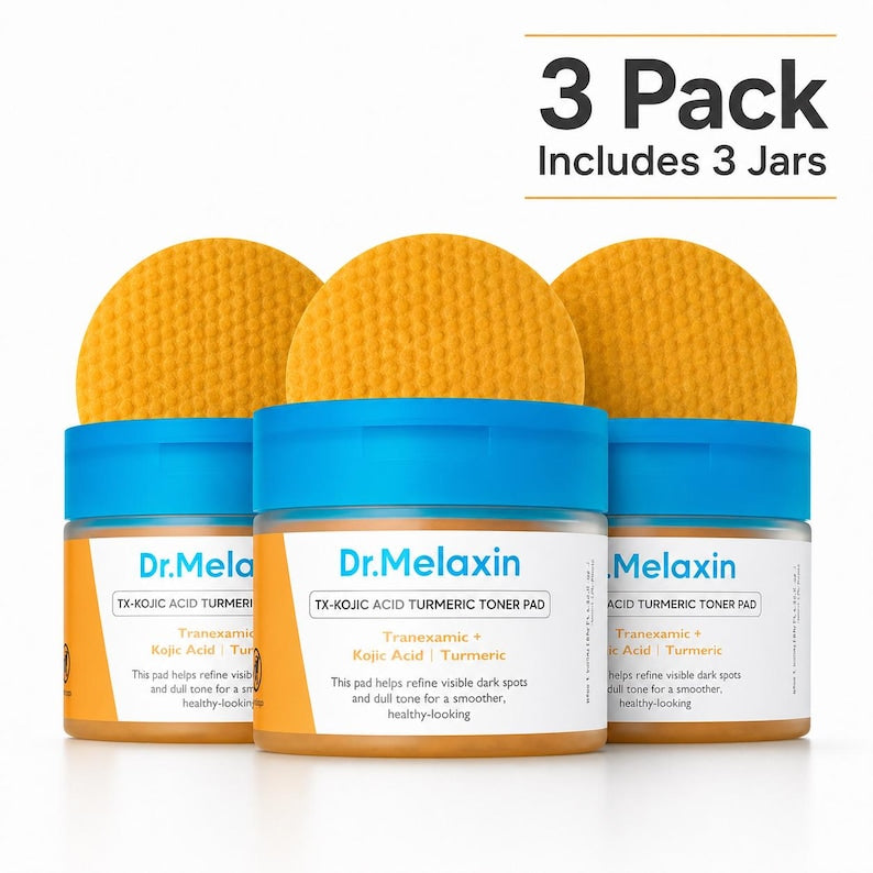 Dr.Melaxin TX-Kojic Acid Turmeric Toner Pads | Radiance Glow Routine