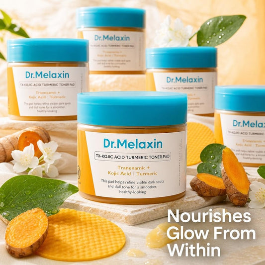 Dr.Melaxin TX-Kojic Acid Turmeric Toner Pads | Radiance Glow Routine