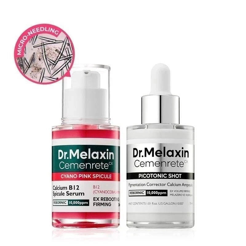 Dr.Melaxin Cemenrete Cyano Pink Spicule Serum with Calcium skin care Two Set of