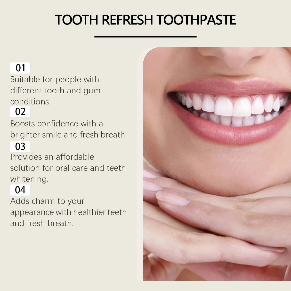 2-Pack Oralhoe Tooth Refresh Gentle Whitening Daily Oral Care Toothpaste 200g