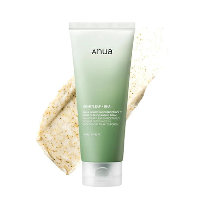 Anua Heartleaf Quercetinol Cleansing Foam – Pore Refining, BHA – 5.07 fl.oz