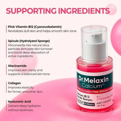 Dr.Melaxin Cemenrete Cyano Pink Spicule Serum with Calcium skin care Two Set of