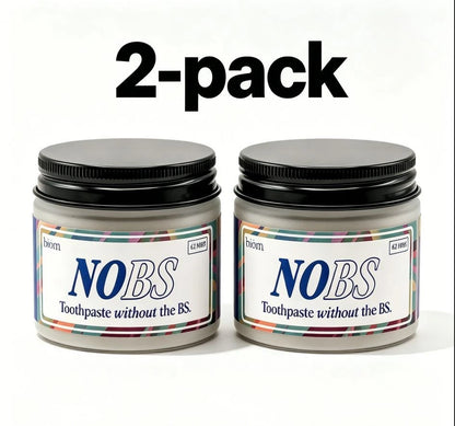 2-Pack Biom NOBS Chewable Toothpaste Tablets Daily Oral Care Cleansing 124 Pcs