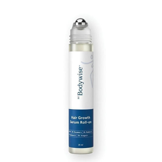 Bodywise Hair Growth Roll-On Serum – 3% Rosemary , Precision Scalp Applicator