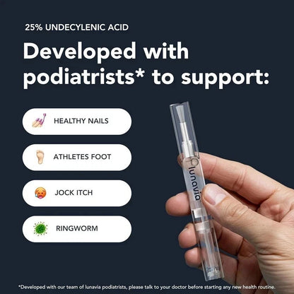 Lunavia Antifungal Pen – 25% Undecylenic Acid, Toenail Fungus Treatment Extra