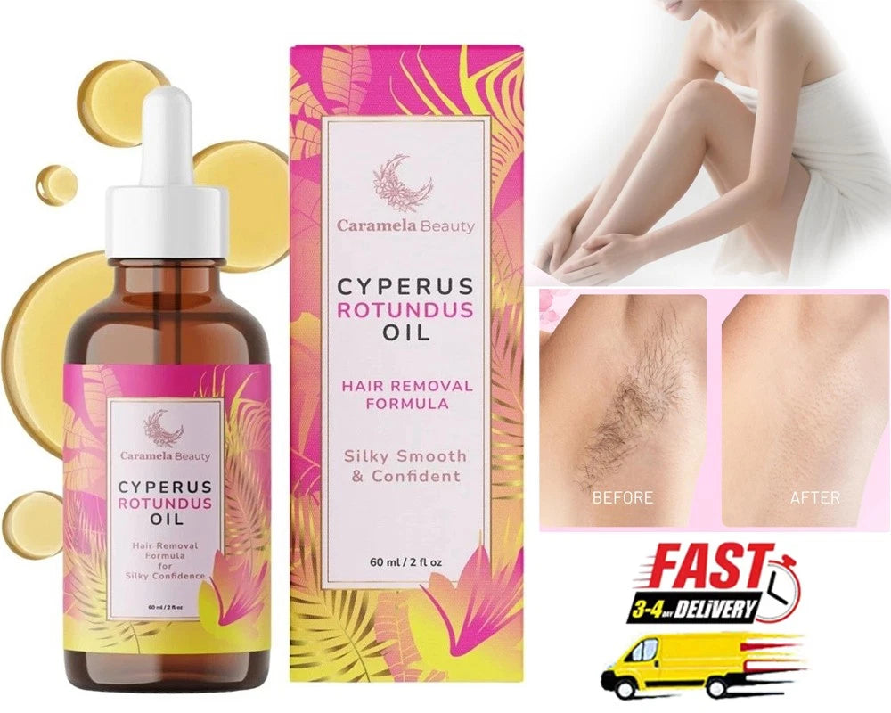 5PCS Cyperus Rotundus Oil - 60ml Natural Cyperus Rotundus Oil For Hair Removal
