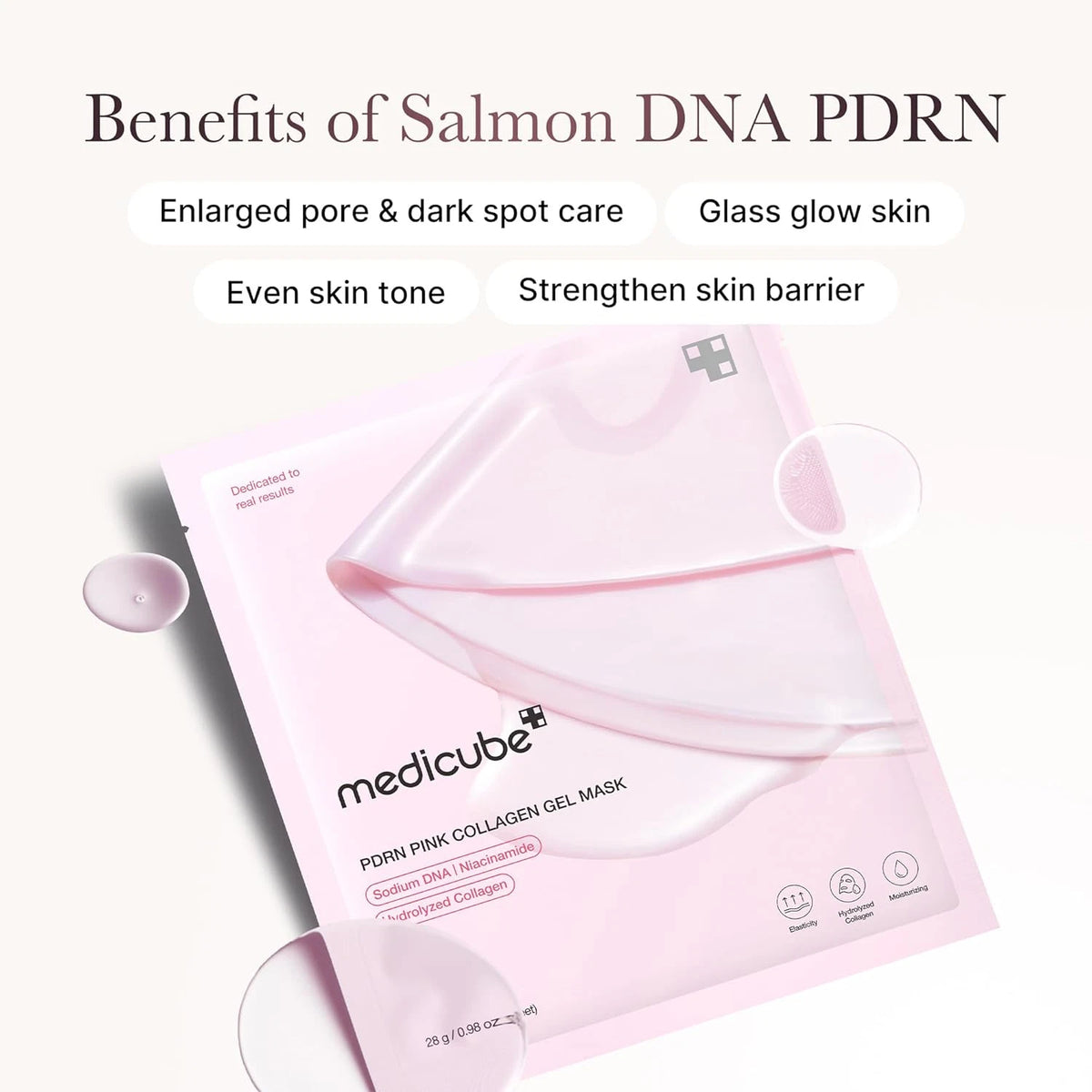 Medicube Salmon DNA PDRN Pink Collagen Jelly Gel Mask | Overnight Face Mask for
