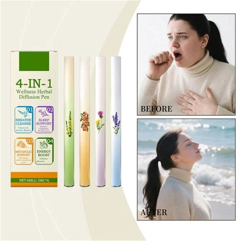 2026 Herbal Diffuser with Mullein Mint for Lung Health and Fresh Air Hot