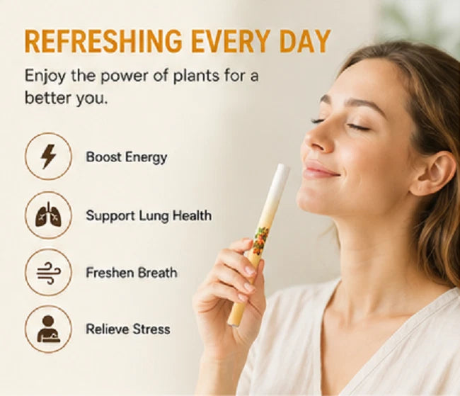 2 Pack Ximonth Herbal Diffuser Pen, Lung Detox & Oral Air Freshener