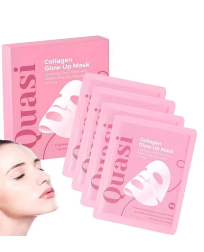 4x Quasi collagen glow up viral face mask hydrating firming Korean anti aging